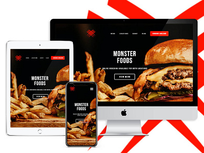 Web Design for Monster Foods branding ecommerce website edwin nchaga graphic designer graphicdesign magnate designs responsive website webdesign website designer
