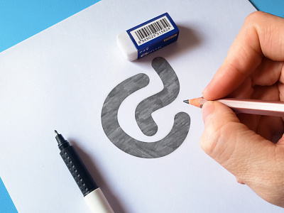 C+H Letter Logo Concept Drawing Modern Meaning full Logo Design