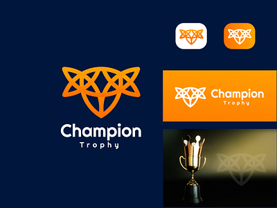 Champion Trophy E-Sports Logo Design