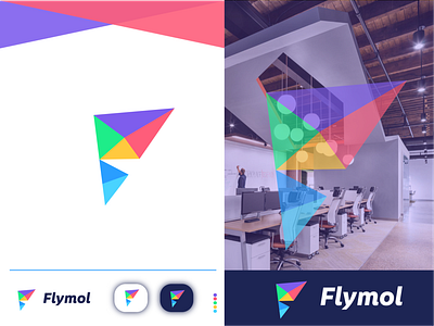 Flymol-Online Shopping Complex Logo Design