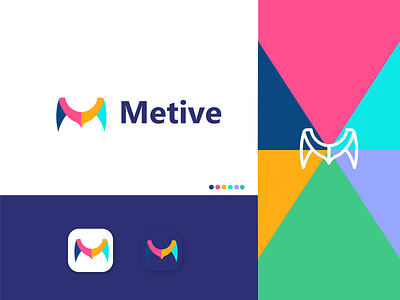 Metive Logo Design apps icon best brand identity branding design business logo company logo design agency finance flat logo letter mark logo logo design concept logodesign logotype m letter logo minimal minimalist logo need brand identity need logo designer typography