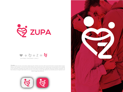 Zupa - Dating App Logo Design