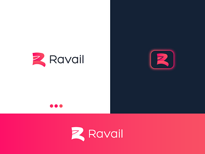 Ravail - Brand Identity Logo Design R Mark