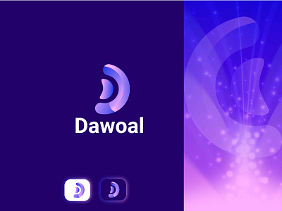 Dawoal - Modern D Letter Logo Design-Logomark brand identity branding branding concept business creative logo designer d logo d modern letter logo gradient identity illustrator logo logo and branding logo design looking designer need logo needed logo saas typography vector