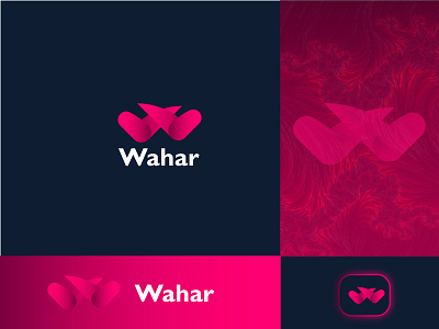 Wahar -  W Modern Letter Logo Design- Logomark