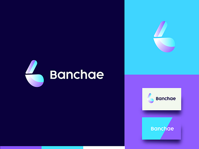 Banchae - Logo Design abstract logo b letter logo b logomark best logo brand identity branding logo business logo company logo creative designer custom design agency flat logo logo and brandign logo design logomaker modern need logo designer software logo tech modern