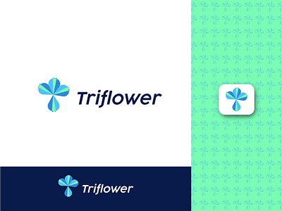 Triflower - Logo Design brand identity branding design designer floral flower illustration illustration simple logo logo design looking designer minimalist logo modern logo need logo design organic plant simple and clean t logo t logotype tree leaf vector