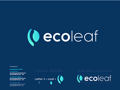 Ecoleaf - Green Natural Leaf Ecology Identity Logo Design