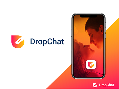 DropChat | Online Dating Apps Logo Design