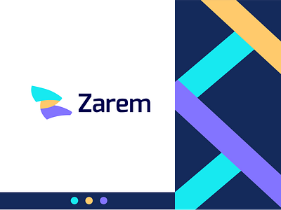 Zarem Logo Design brand brand design brand identity branding custom design flat graphic design icon identity logo logo design logotype mark minimal modern symbol ui z