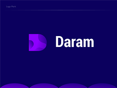 Daram Modern D Letter Logomark Design Identity