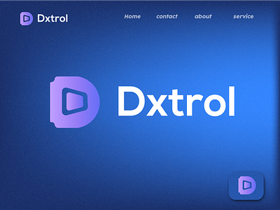 Dxtrol Modern Identity Logo Design D Lettermark