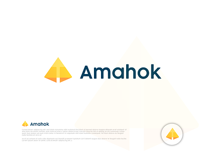 Amahok Logo Design - A Letter Logotype a a logo a mark brand identity branding design brandmark creative logo custom design icon identity logo logo design logotype minimalist logo modern logo startup symbol