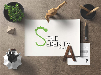 Sole Serenity Logo atlanta branding design flat graphic logo modern typography ui vector