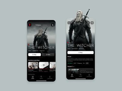 🔴 Netflix Redesign app design mobile modern netflix series streaming ui ux videos youtube