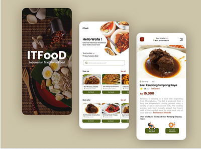 UI ITFooD app design mobile app mobile design mobile ui ui ux