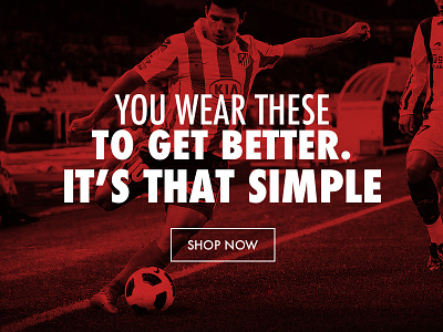 Under Armour Concept ecommerce homepage overlay product red shop soccer sports store under armour