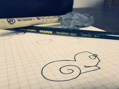 Chameleon Doodle chameleon doodle drawing pen