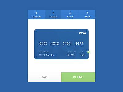 Daily UI #2 animation card cart checkout credit card dailyui framer payment visa