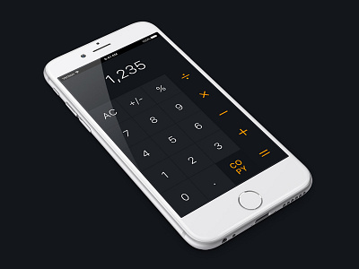 Daily UI #4 - Calculator calculator dailyui dailyuichallenge ios iphone