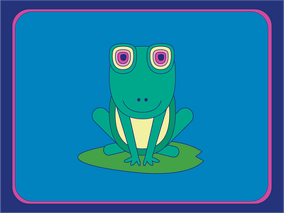 Frog drawing frog illustration