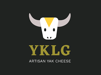 Yak Log brand cheese illustration illustrator logo