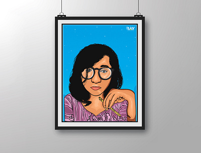 Vector Portrait - Fariha Mou art cartoon charecter design comics creative design design digital art drawing girl glasses illustration illustration design illustrator photoshop portrait rayphotostration sketch trendy design vector art vector line art