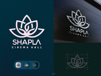 Logo - Shapla Cinema Hall brand brand identity branding cinema hall logo creative logo icon app icon design logo logo design logo icon logo mark lotus logo minimal minimalist logo movie theater logo shapla cinema hall shapla logo simple logo trendy logo wordmark logo