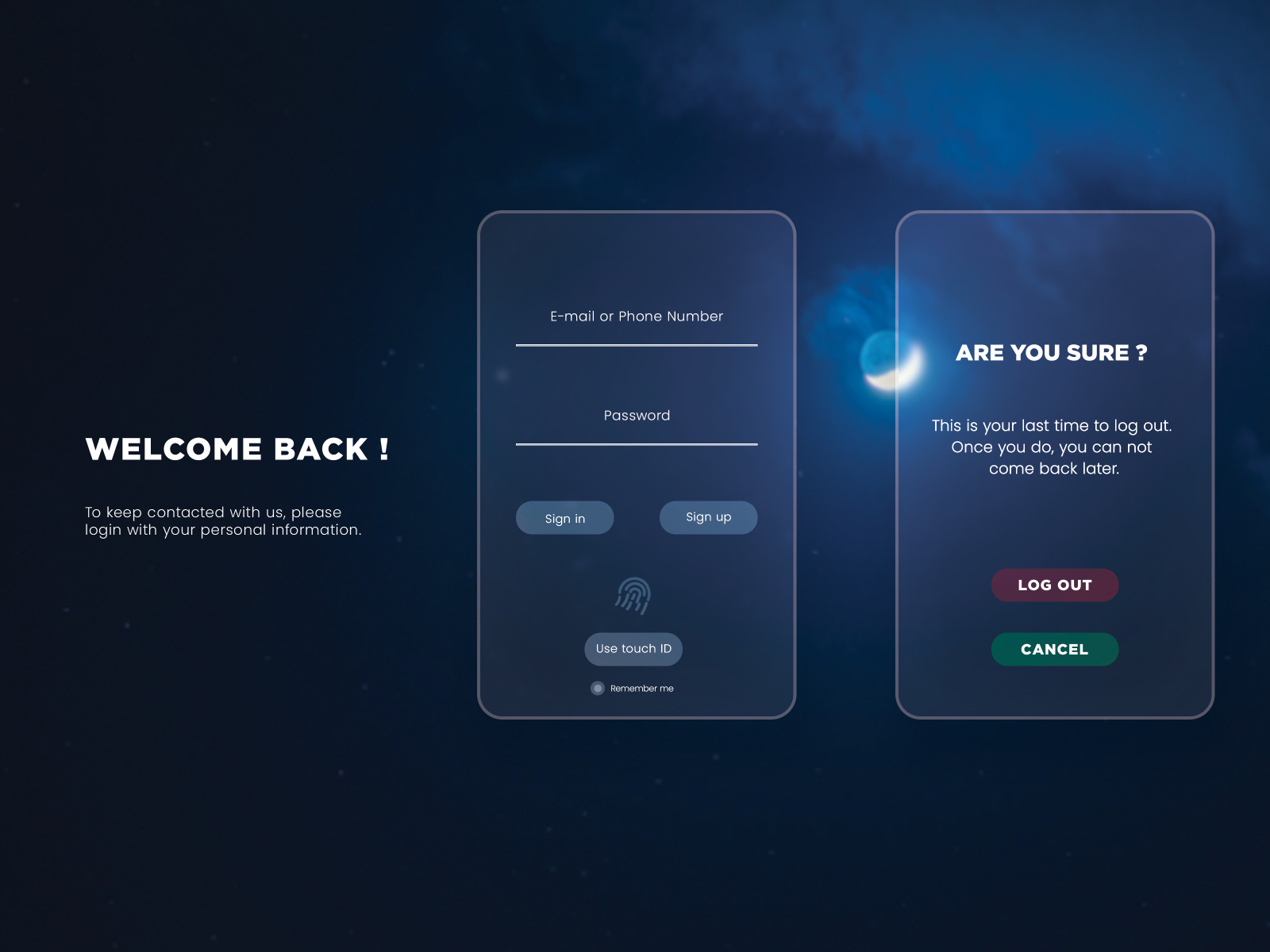 Dashboard Login and Logout_ by Rahat Al Yeasin (RAY) on Dribbble