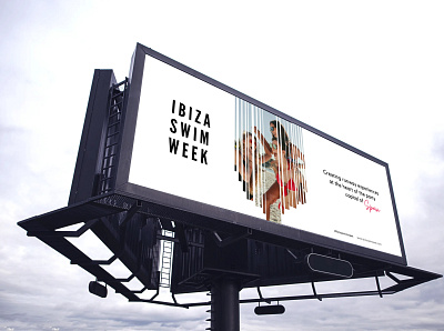 Billboard Design for Ibiza Swim Week billboard billboard design brand design branding branding and identity branding design fashion fashion week logo logo design logodesign