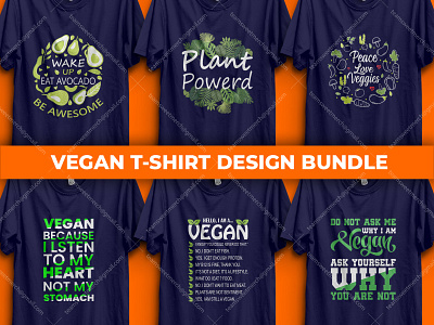 Vegan T-Shirt Design Bundle
