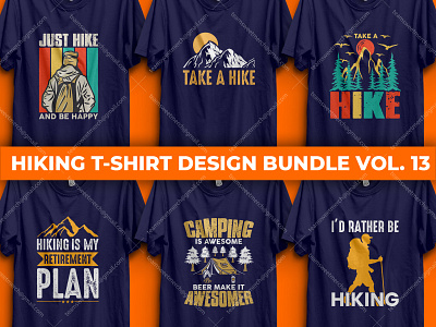 Hiking T-Shirt Design Bundle Vol. 13