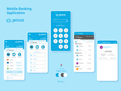 Redesign Jenius Mobile Banking App bank app bank card banking banking app bankingapp digital bank digital banking jenius mbanking mobile app mobile design mobile ui money money app money management money transfer ui uiux uxui