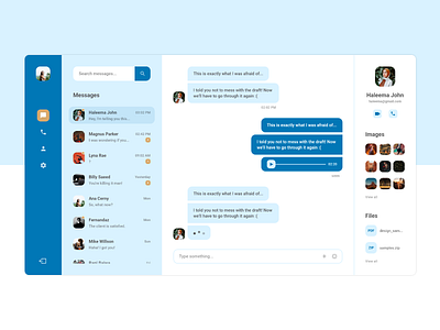 Messaging App - Concept UI chatting chatting app concept design messaging messaging app web app web design webdesign
