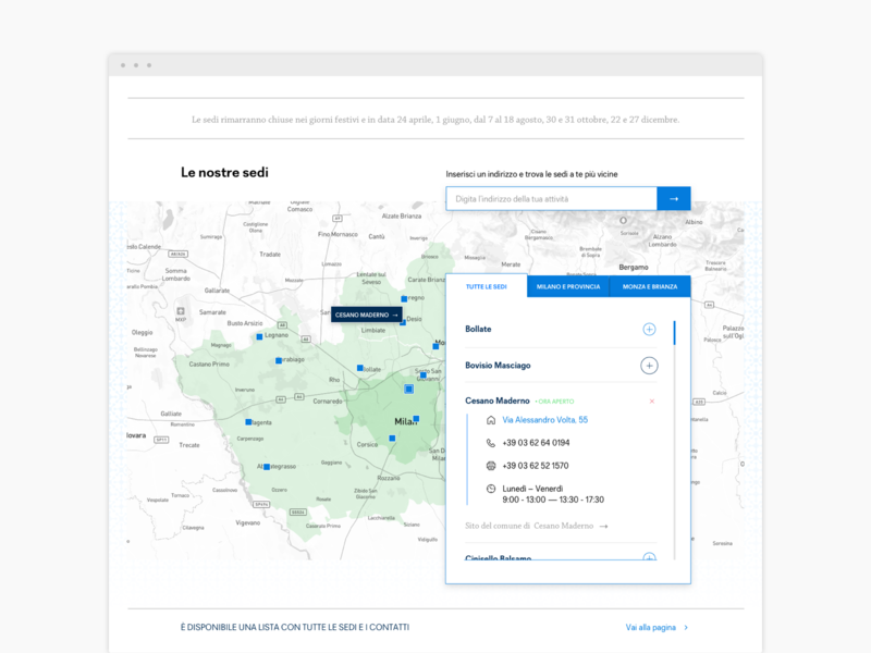 Venues list and map for association website accordion map marker maps offices search tabs