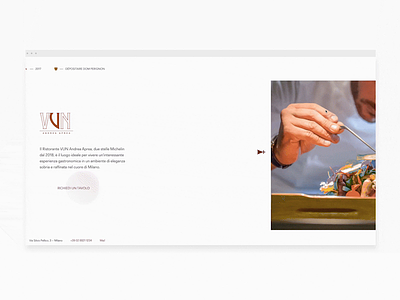 Background scroll transition food horizontal michelin photography restaurant web design