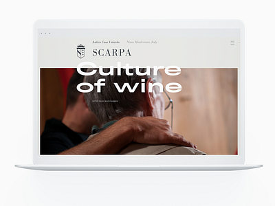 Wine producer website web design