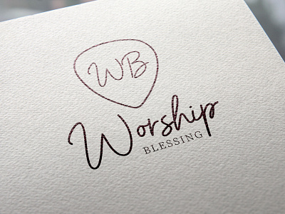Worship Blessing - Logo Branding art art direction branding concept concept design design flat illustration lettering logo minimal type typography vector