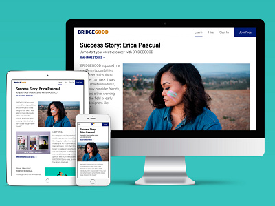 BRIDGEGOOD Success Story ui ux web application