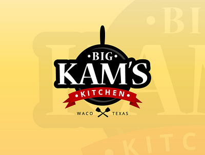 Big Kam's Kitchen Logo branding design logo vector