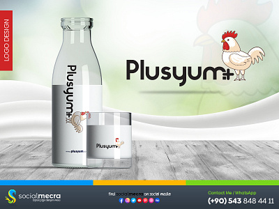 Plusyum.Com Logo Design branding design graphic design illustrator logo logo design typography vector