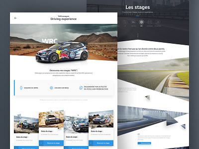 Volkswagen - Driving Experience auto car clean design polygon ui volkswagen website