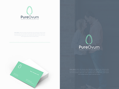 Pure Ovum brand identity branding logo