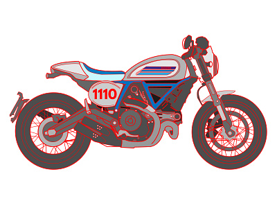 Custom graphics, built for speed! ducati graphic japan logo motorcycle osaka scrambler speed