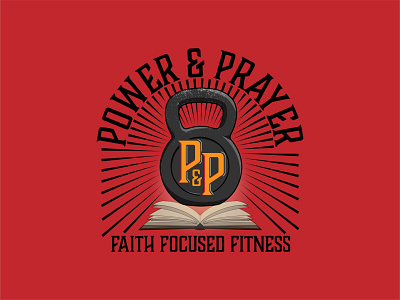 Branding for Power & Prayer badge badgedesign design fitness health illustration japan logo logodesign osaka vintage