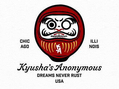 Kyusha's Anonymous Daruma stickers