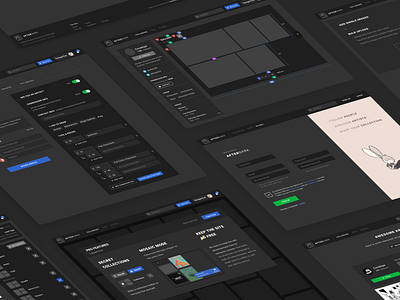 Dark UI Web Design