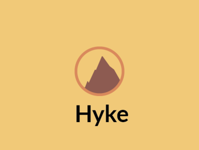 Hyke logo branding design illustration logo