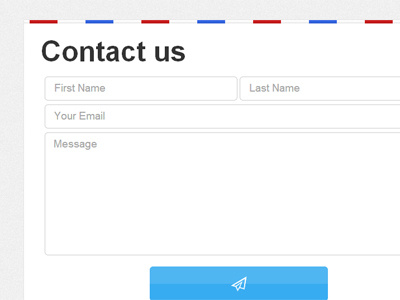 Contact page concept contact page form fun light stripes test