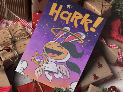 Hark! Holiday Christmas Card 2020 card holiday illustration procreate stationery